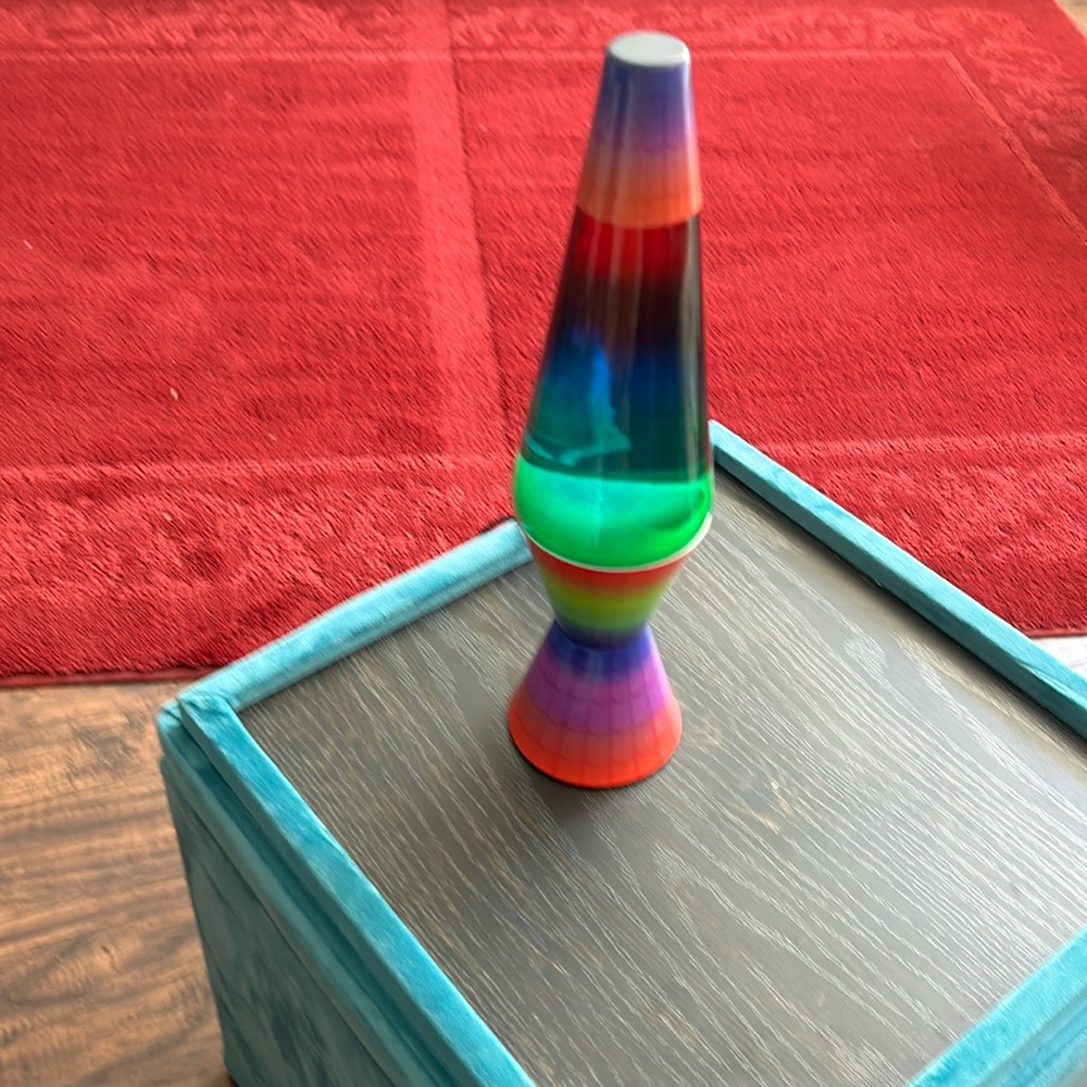 Rainbow lava lamp